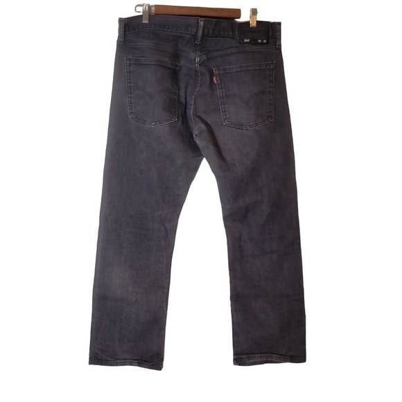 Levi's 514 Gray Denim Jeans Straight Leg Size 36X30 - Picture 2 of 8